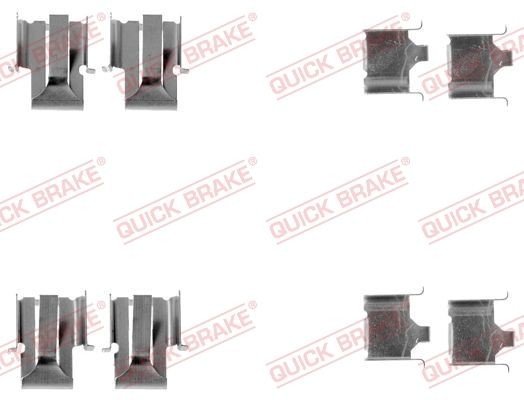 Tilbehørsett, skivebremse belegg QUICK BRAKE 109-1078