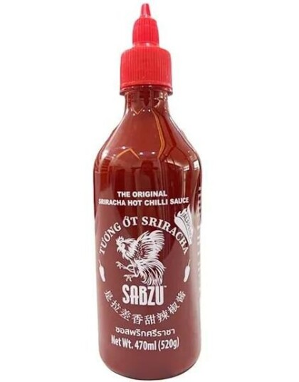 Sabzu Sriracha Hot Chili Saus 520g Thailand Sabzu Sriracha Hot Chili Saus 520g Thailand