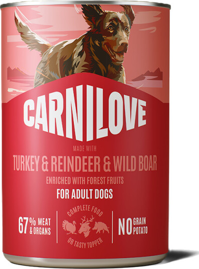 Carnilove Våtfôr til Hund med Kalkun, Rådyr & Villsvin 400g Carnilove Våtfôr til Hund med Kalkun, Rådyr & Villsvin 400g