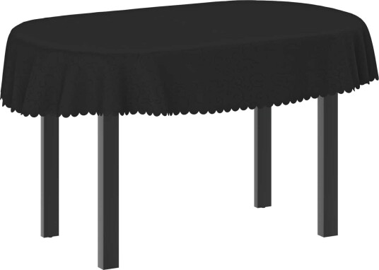 vidaXL Bordduk Oval Mørkegrå 130 x 180 cm vidaXL Bordduk Oval Mørkegrå 130 x 180 cm