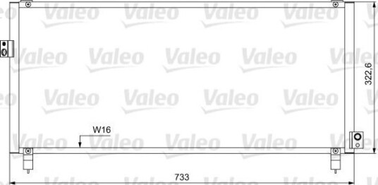 Kondensator, klimaanlegg VALEO 814052