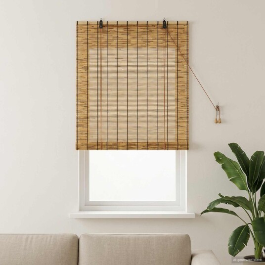 vidaXL Rullegardin Brun 100 x 160 cm Siv