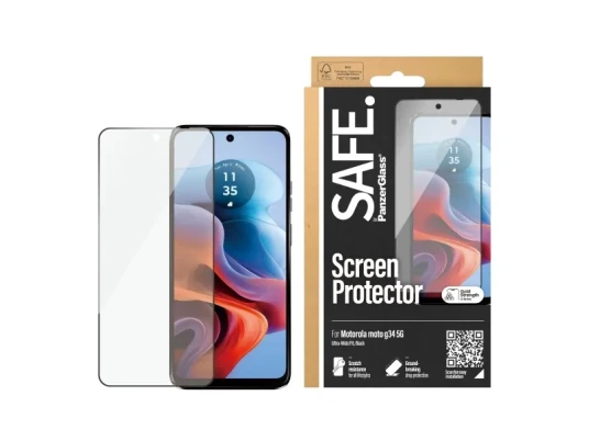 PanzerGlass Ultra-Wide Fit Skjermbeskytter til Motorola Moto G34 5G