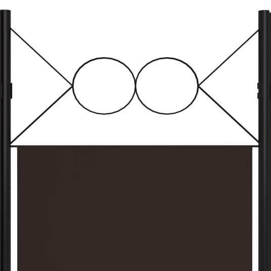  Romdeler 3 paneler brun 120x180 cm 8720286022467