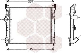 VAN WEZEL 43002326 Radiator motorkjøling