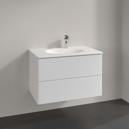 Villeroy & Boch  Antao Servantskap med 2 skuffer 78,8x49,6x50,4 cm m/lys Hvit Høyglans