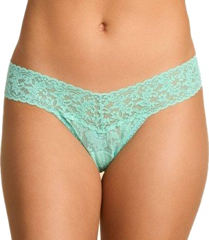 Hanky Panky Truser 3P Low Rise Thong Turkis/Blå nylon One Size Dame
