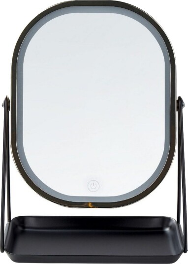 Sminkspegel Beliani Dordogne Guld/svart GOLD\|\|Black