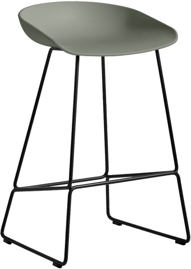 Hay - About A Stool Aas38 Low Black Dusty Green Barstoler Hee Welling