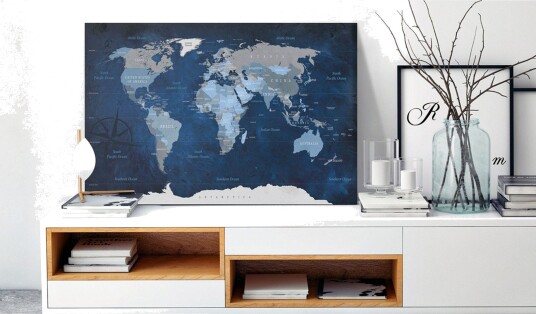 Tavle Dark Blue World 120X80 Artgeist sp. z o. o.