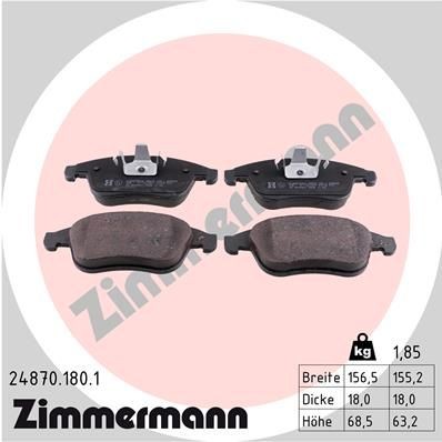 Bremseklosser ZIMMERMANN 24870.180.1 Bremseklosser ZIMMERMANN 24870.180.1