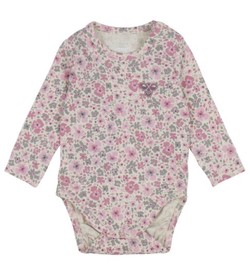 Hummel Body I/e   hmlMini Flower   Rosa Nektar   Hummel   56   Langermet Body Beige