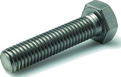 Schäfer & Peters 0933480625 Sekskantskrue M6 DIN 933, M6S A4/80, 200-pakk M6 x 25 mm, Innfesting