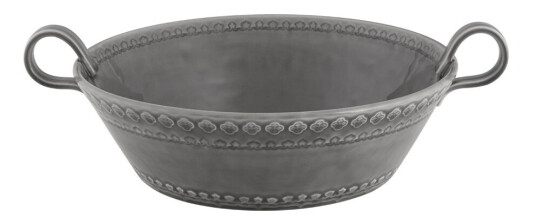 Bordallo Pinheiro Rua Nova skål 29 cm antrasitt Bordallo Pinheiro Rua Nova skål 29 cm antrasitt