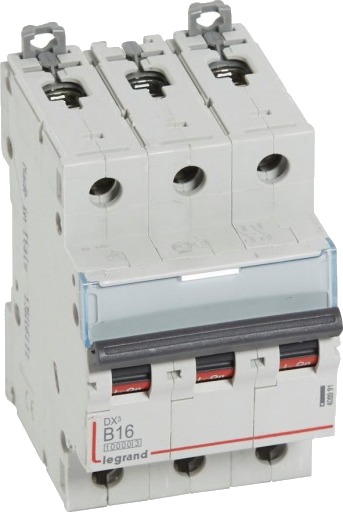 Legrand DX³ MCB automatsikring B16 3P 3M 10/16kA