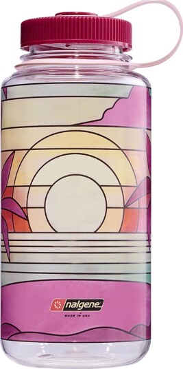 Nalgene Sustain Drikkeflaske – 1L Bred åpning – Sunset Klarfarget