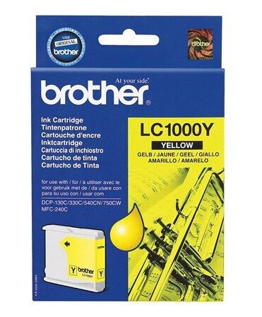 Brother LC 1000Y - Blekkpatron Yellow Brother LC 1000Y - Blekkpatron Yellow