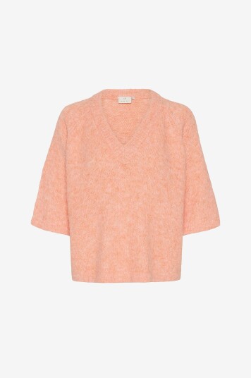 KAFFE - Pullover kaEmilie V-neck Pullover - Orange