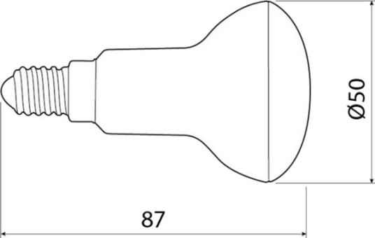 Gtv Led Pære E14 6W 470 Lm 220–240V Varm Hvit Ld R5060w 30