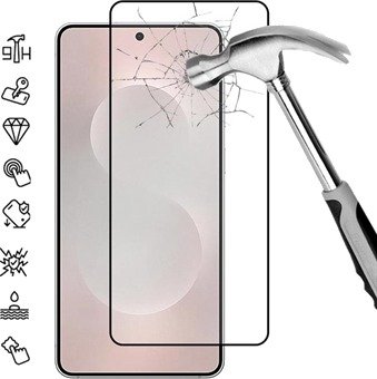 Xiaomi Poco M8 Power Full Cover Beskyttelsesglass - 9H - svart kant