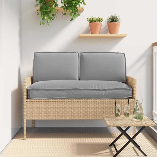 vidaXL Putesett Oxford Stoff Grå 120 x 50 x 52 cm