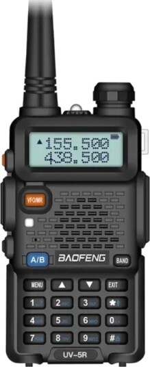 Jaktradio/kommunikasjonsradio Baofeng UV 5R Dobbeltbånd VHF UHF Svart