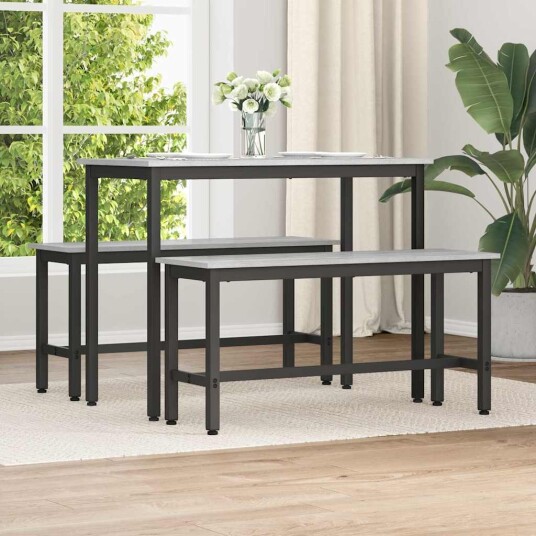 vidaXL Spisebenk Grå Sonoma 100 x 32,5 x 48,5 cm