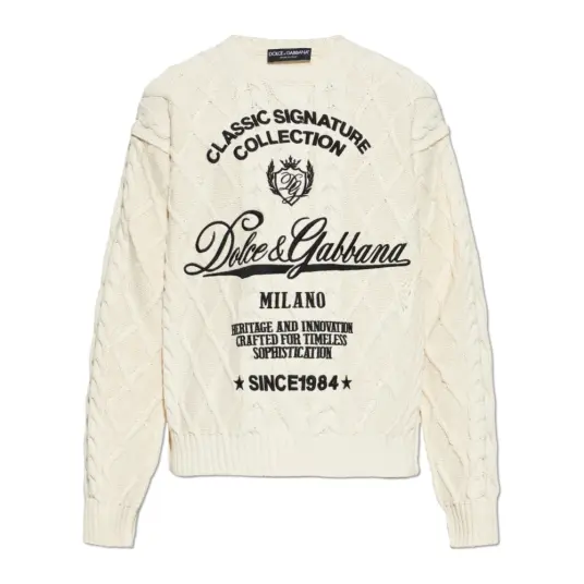 Dolce & Gabbana Herre Strikkevarer Beige L,
