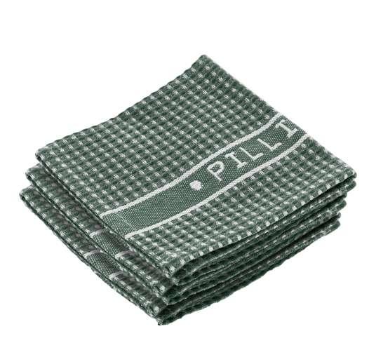 Kjøkkenkluter 32x32 cm 3 stk grønn hvit Kjøkkenkluter 32x32 cm 3 stk grønn hvit
