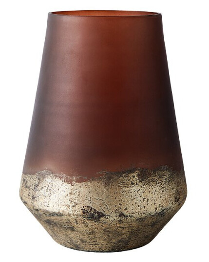Muubs Lana vase Ø18x26 cm Brown-gold Muubs Lana vase Ø18x26 cm Brown-gold