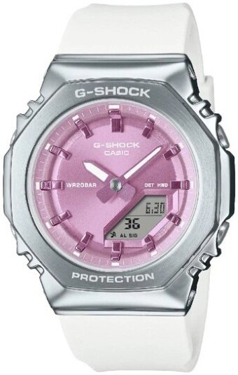 Casio Dameklokke GM S2110 7A6ER G Shock Rosa/Gummi Ø40.5 mm