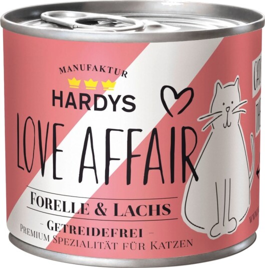 Hardys Love Affair våtfôr Laks & ørret 24 x 24 x 200 g 185 g 24 x 185 g