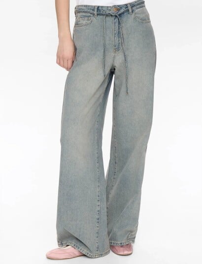 Nümph Nubrooklyn Hr Wide Tinted Jeans Blue 34 x 34