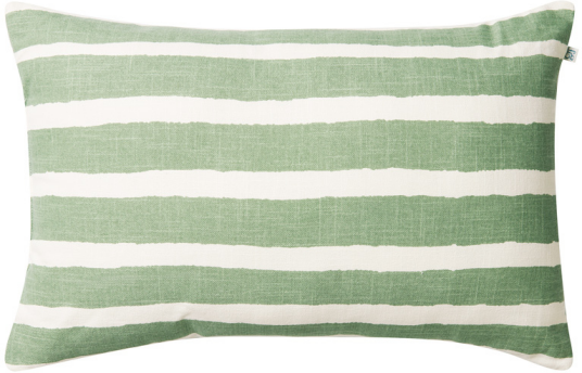 Chhatwal & Jonsson Block Stripe utendørspute 40x60 cm Sage off white Chhatwal & Jonsson Block Stripe utendørspute 40x60 cm Sage off white