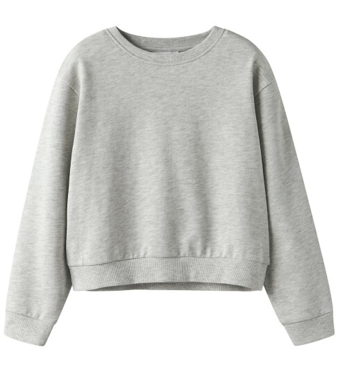 Name It Nkfmille Short Nreg Ls Swe O Neck Noos Grey 146 152