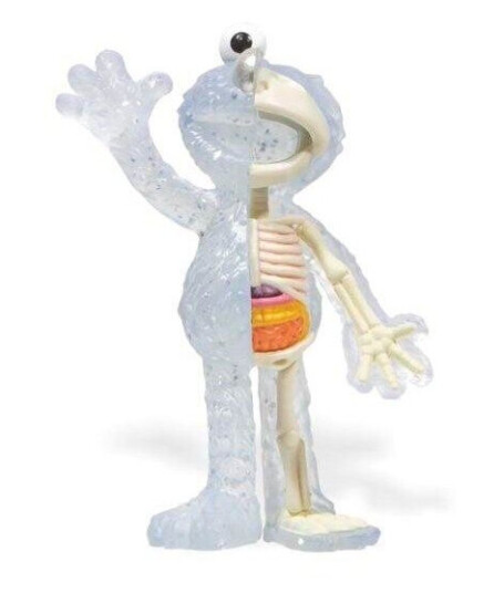 Mighty Jaxx - XXRAY (Elmo - Clear Glitter) 10 cm - Figur Mighty Jaxx - XXRAY (Elmo - Clear Glitter) 10 cm - Figur