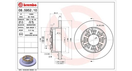 Bremseskive MAGNETI MARELLI 360406022900