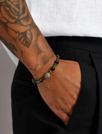 Nialaya Spiritual Power Bracelet Multi/patterned M Nialaya Spiritual Power Bracelet Multi/patterned M