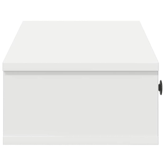  Vegghylle med skuffer hvit 100x37,5x19 cm konstruert tre 8721158649904