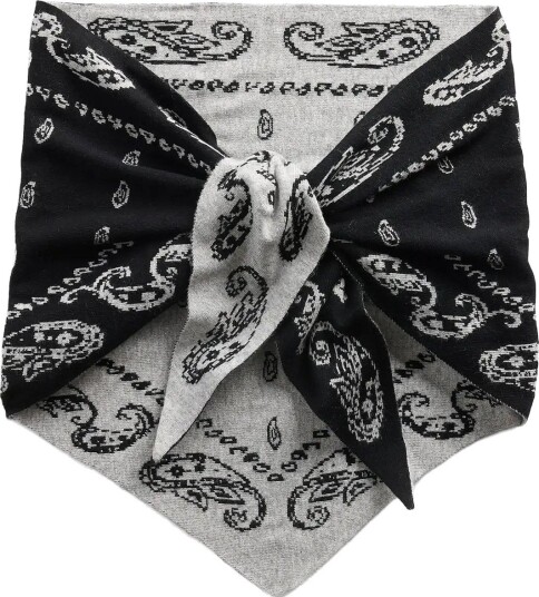 GAP Paisley Triangle Scarf From The Gap Collection - BLACK - One Size