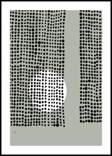 Hidden Moon N°4 | Behind the Curtains Plakat Plakat / 30x40cm