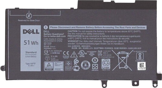 Laptopbatteri 51Wh 3 Celler 52TFC