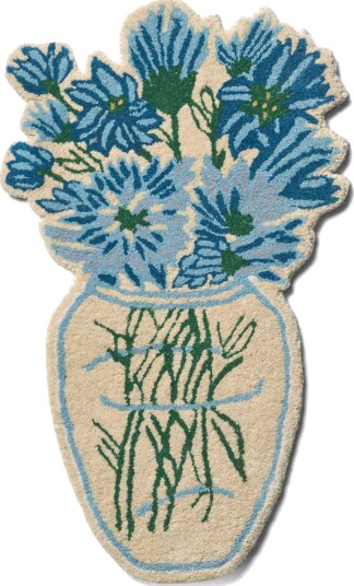 Bongusta Blue Daisy Rug - Multi/patterned - ONE SIZE 78 cm