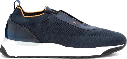 Santoni, Herre, Sko, Blå, 44 EU,