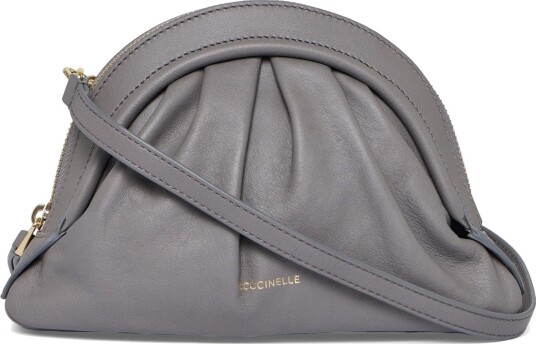 Coccinelle Cheek Mini Clutch / Shoulder Bag   Grey   ONE SIZE
