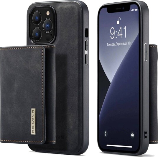 DG Ming M1 2-i-1 lommebok (iPhone 14 Pro Max) Svart