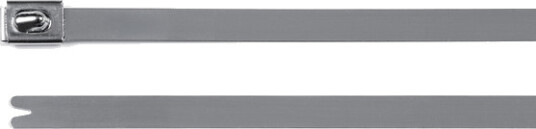 Hellermann Tyton MBT14S Buntebånd rustfri 100 pakning 4,6 x 362 mm Installasjonsmaterial