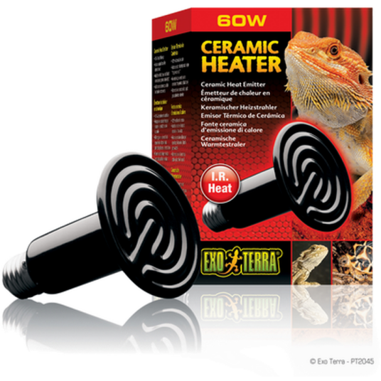 Exo Terra Ceramic Heater Heat Wave Lamp Red 100 W