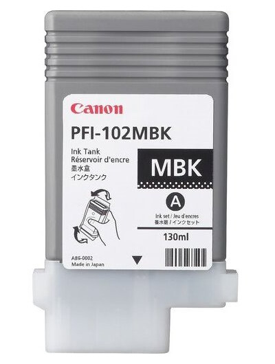 Canon Pfi-102Mbk - Pigment Schwarz Matt - Ipf500 - Ipf600 - Ipf700 - Ip710 - Ipf720 - Tintenstrahl - 130 Ml 31Canpfi102mbk