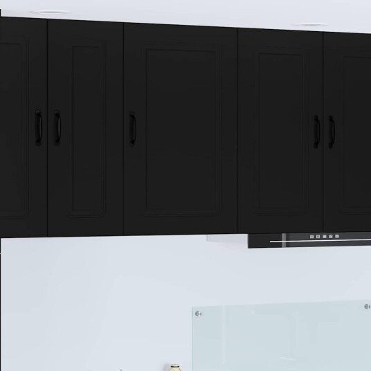  Kjøkkenskap med hylle Svart 50 x 31 x 80 cm Konstruert tre